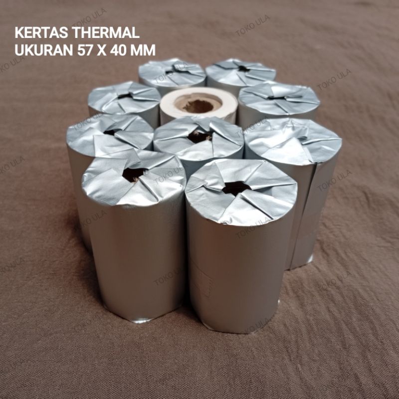

KERTAS THERMAL UKURAN 57×40MM EDC PRINTER BLUETOOTH ULA