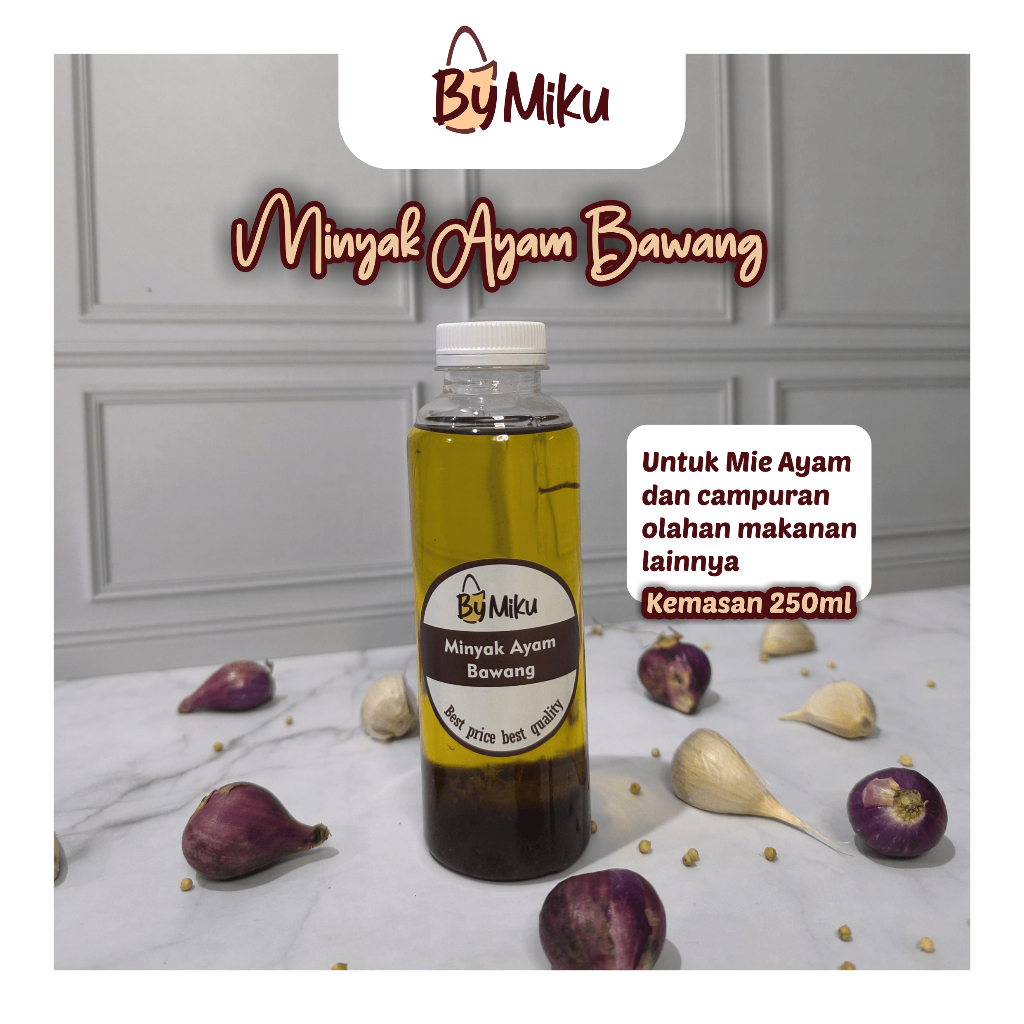 

Minyak Ayam Bawang 250ml - Cocok untuk Mie Ayam/Yamin/Bakmi/dan masakan lainnya