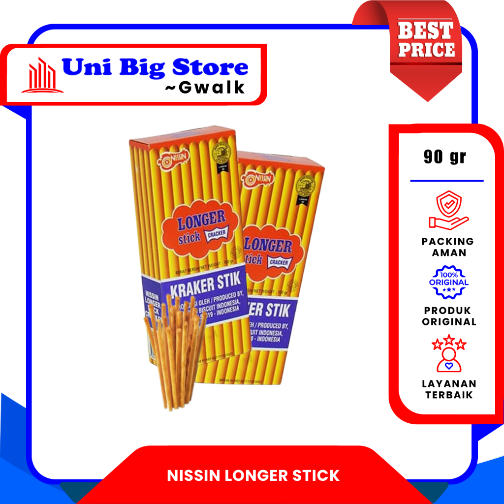 

NISSIN LONGER BISCUIT STICK - 90 gr