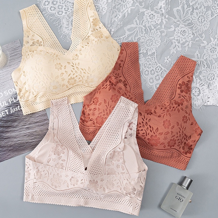 Bra Seamless Wanita BH Sutra Ice Model Jepang