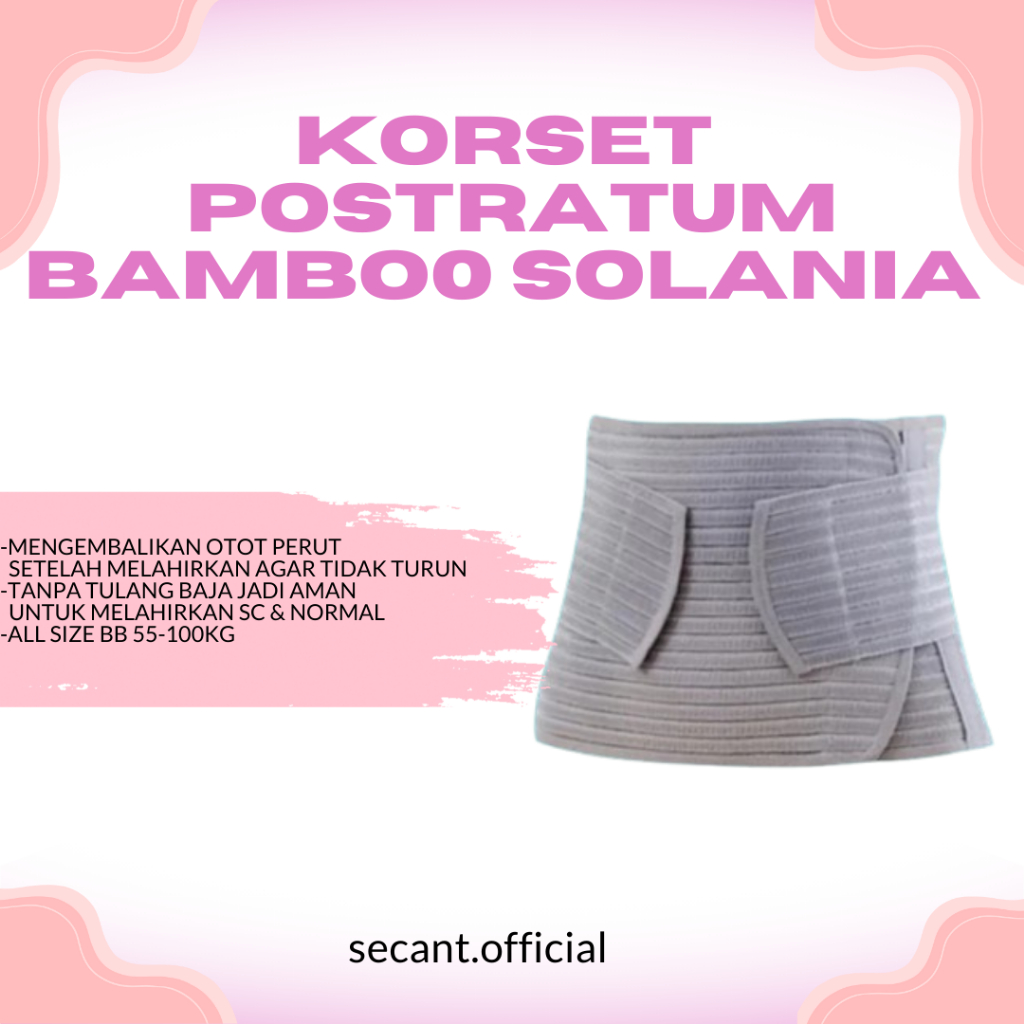Korset Bamboo Postpartum Premium Pasca Melahirkan/Korset ibu melahirkan SC NORMAL perut buncit