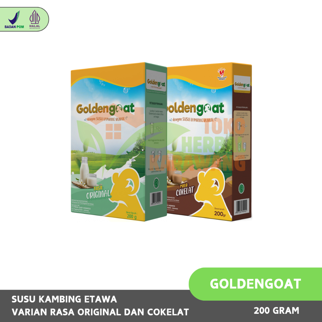 

Goldengoat / Golden Goat - Susu Kambing Etawa Murni Original Isi 200gr