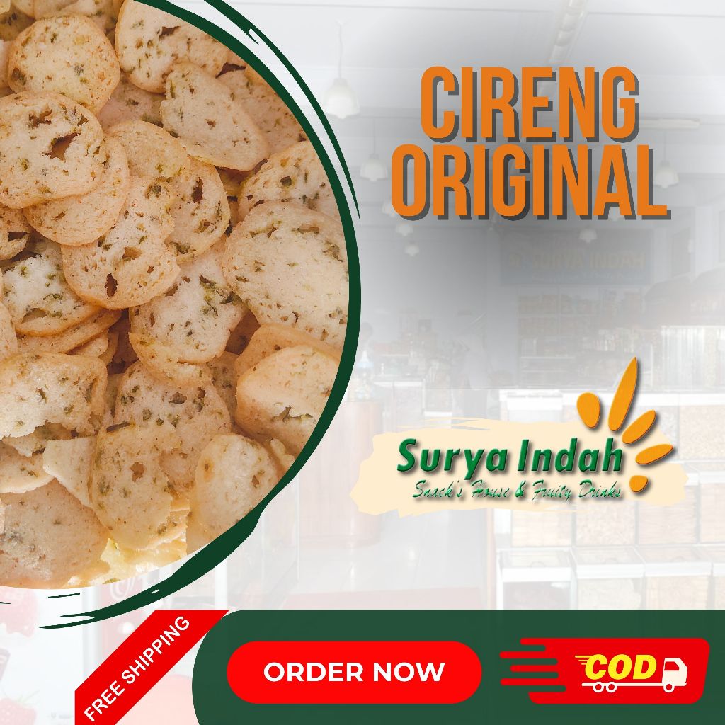 

Cireng Original los-losan 100gr dijamin Renyah Enak Surya Indah Jombang