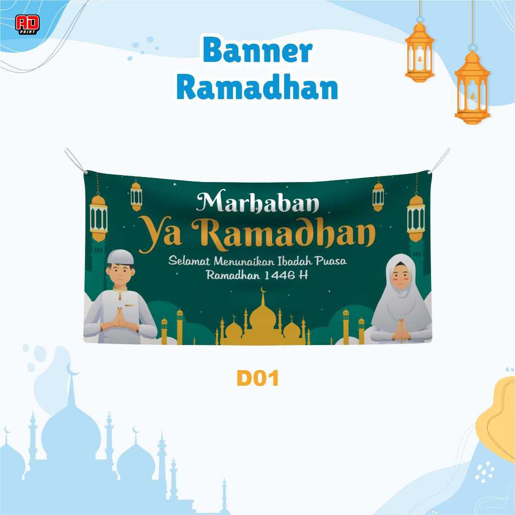 Cetak banner marhaban ya ramadhan