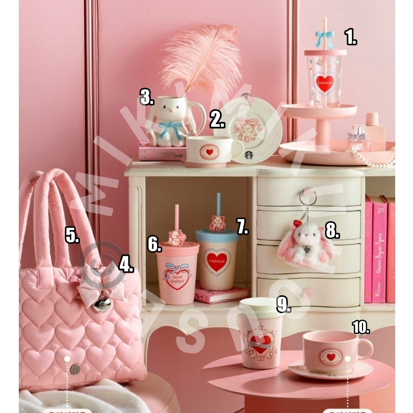 OWALA X STARBUCKS FIRST COLLAB COLLABORATION KOREA VALENTINE 2025 OFFICIAL TUMBLER FEBRUARY SERIES P