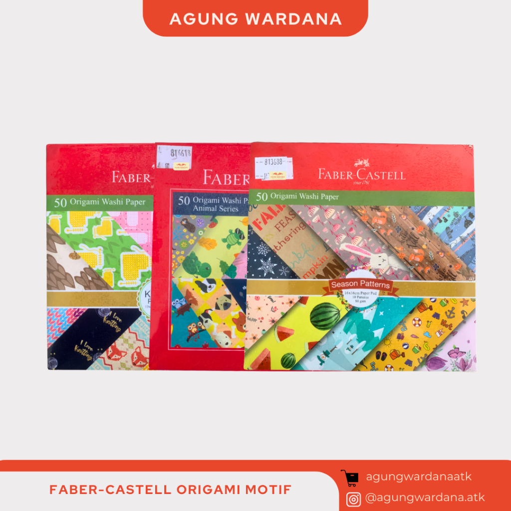 

FABER-CASTELL ORIGAMI KERTAS LIPAT DENGAN MOTIF