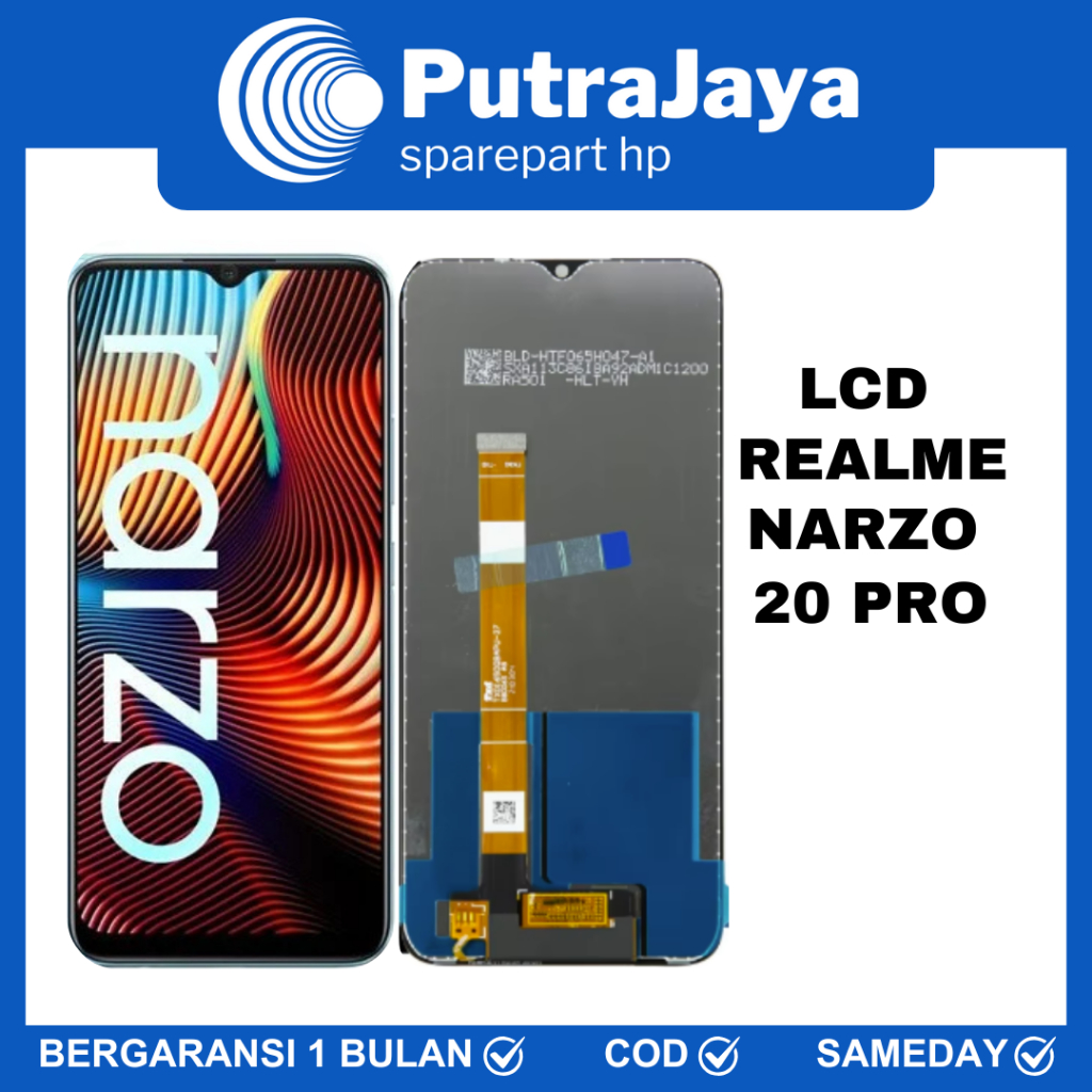 LCD TOUCHSCREEN REALME NARZO 20 PRO / LCD REALME NARZO 20 PRO ORIGINAL