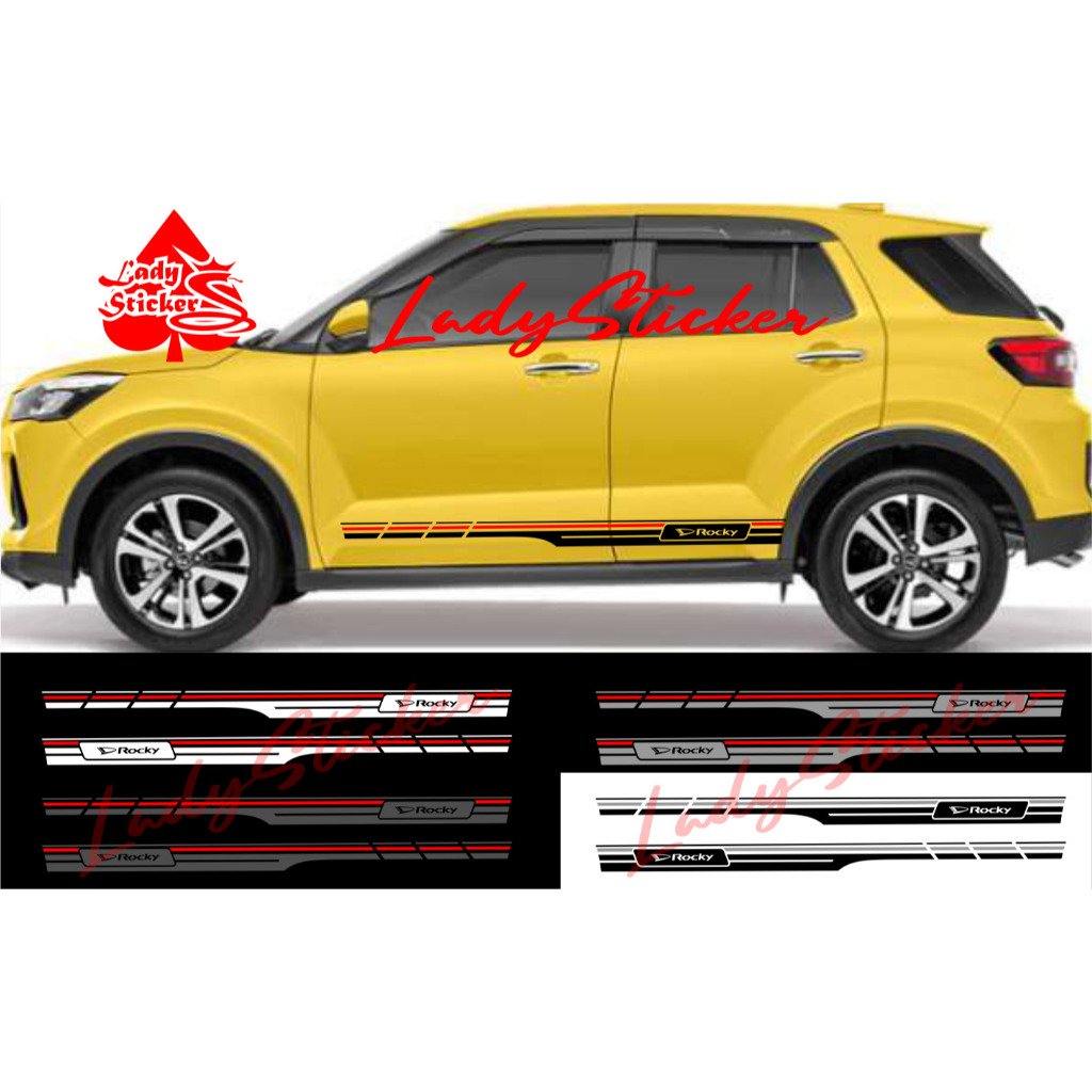 Sticker stiker mobil rocky cutting sticker mobil daihatsu rocky