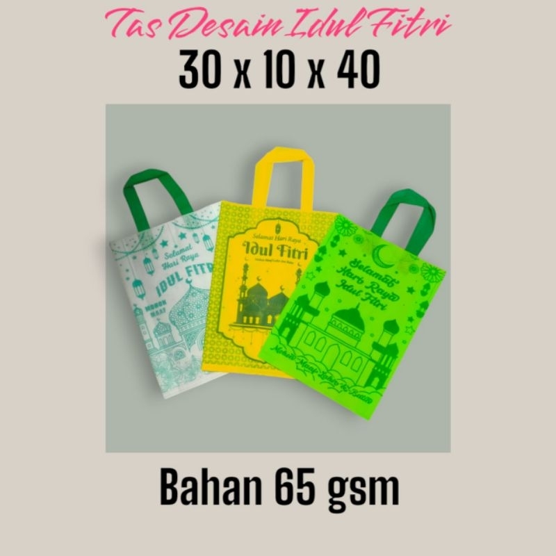 

GoodieBag Spunbond Custom Idul Fitri Ukuran 30x40