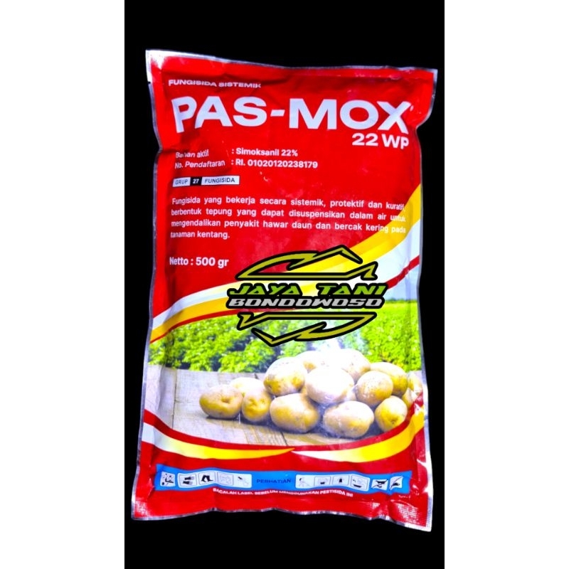 Fungisida Sistemik. Pasmox isi 500 Gram Bahan Aktif Simoksanil 22 %