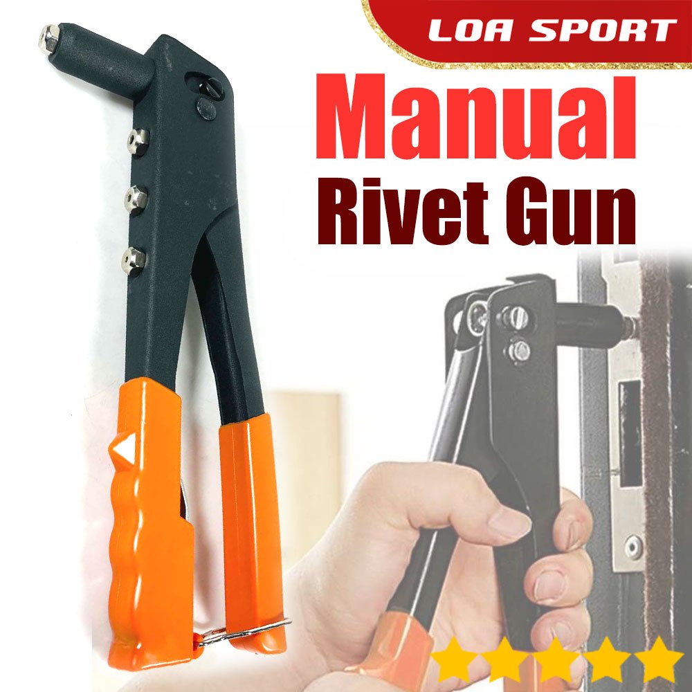 Tang Rivet Paku Tembak Manual Rivet Gun Nut Plier 4 Lubang