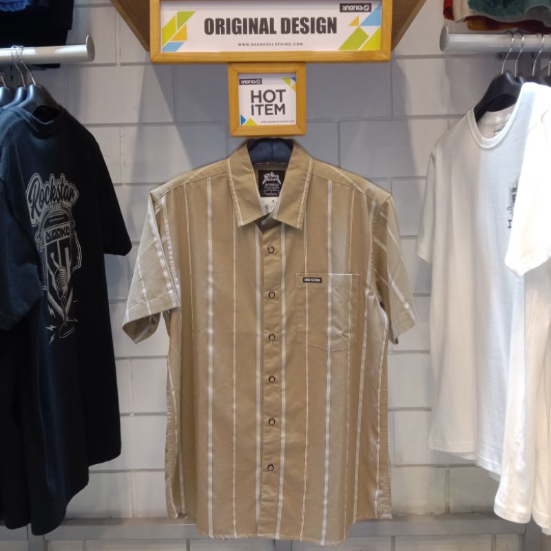 kemeja shirt Casual wear Sharks.co brand original