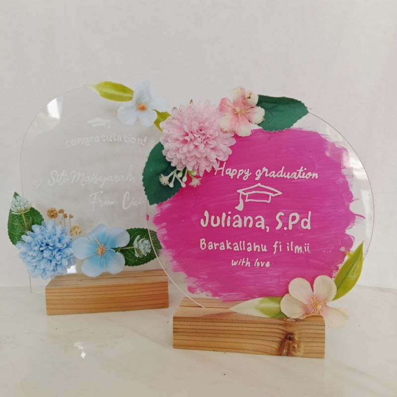 [SWEETSGIFT] mini dome akrilik lingkaran /akrilik custom/hadiah wisuda