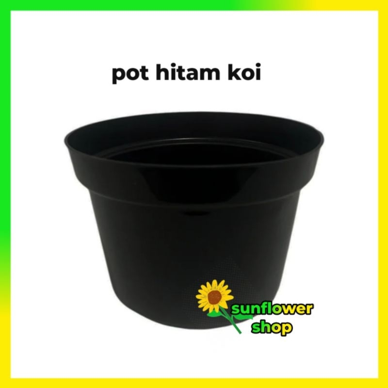 pot hitam koi, pot plastik, pot bunga