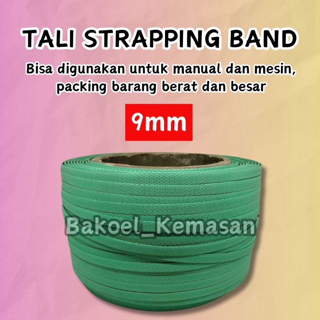 

Tali Strapping 9mm Hijau Tosca Lentur Multifungsi Kerajinan Anyaman 9 mm