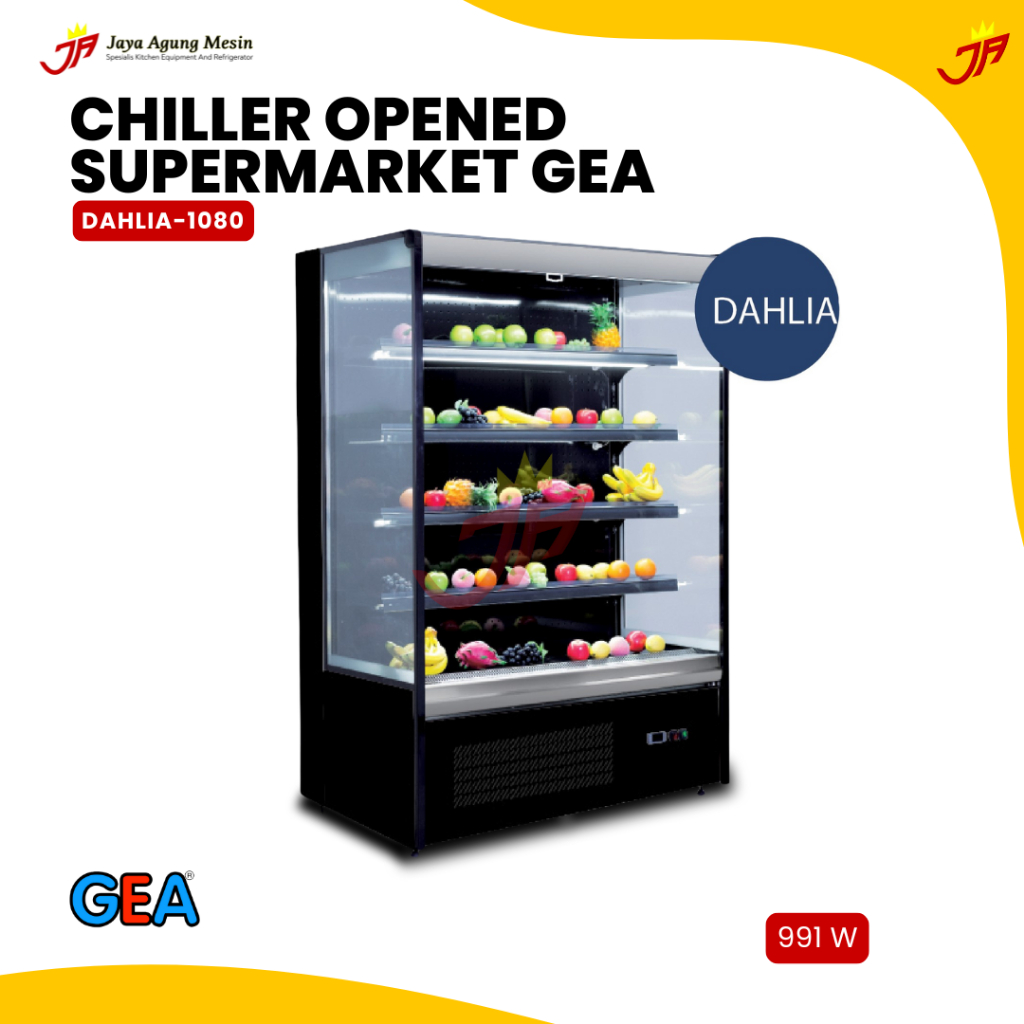 GEA Chiller Opened Supermarket Dahlia-1380 / Chiller buah sayur