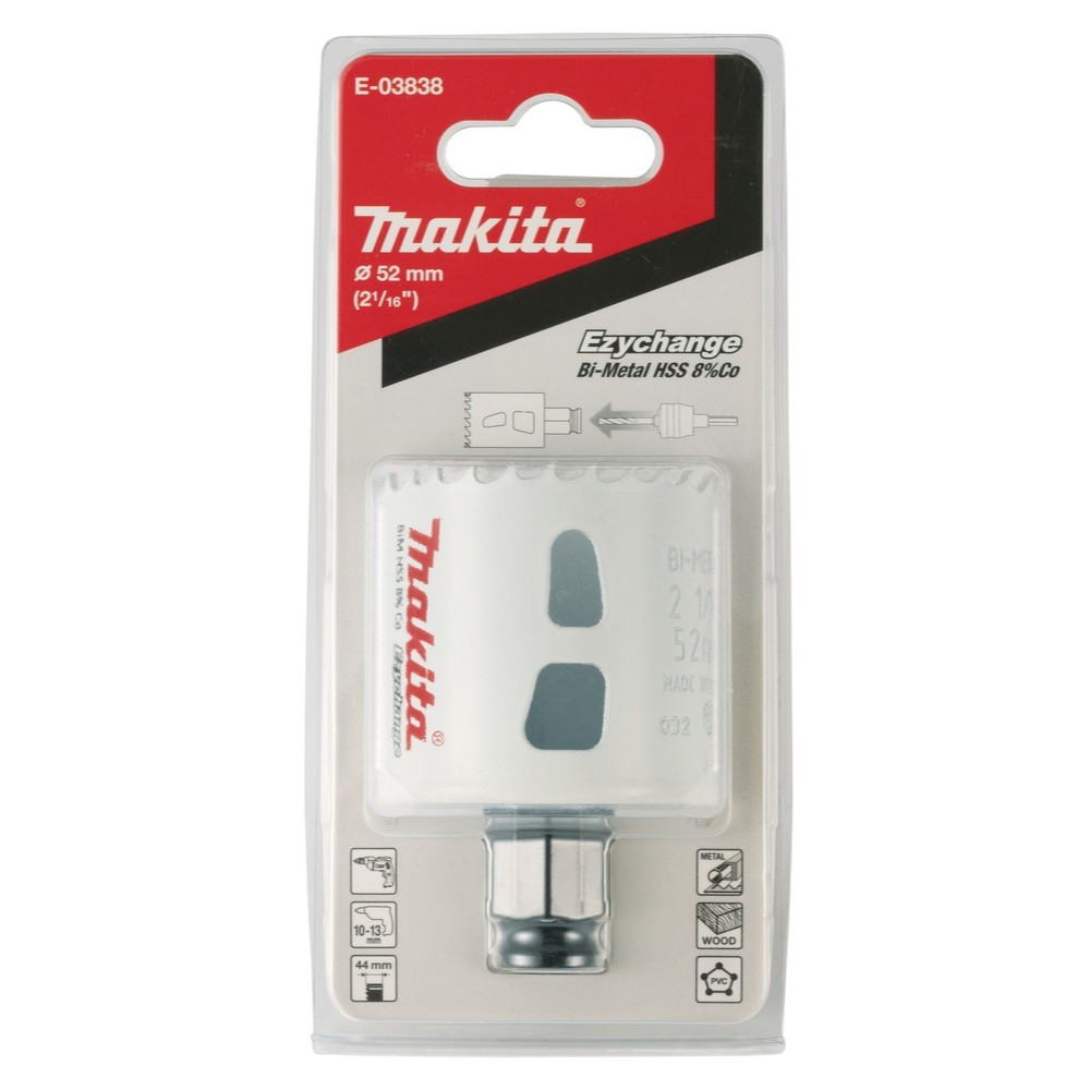 MAKITA EZYCHANGE BIM HOLESAW 52MM E-03838