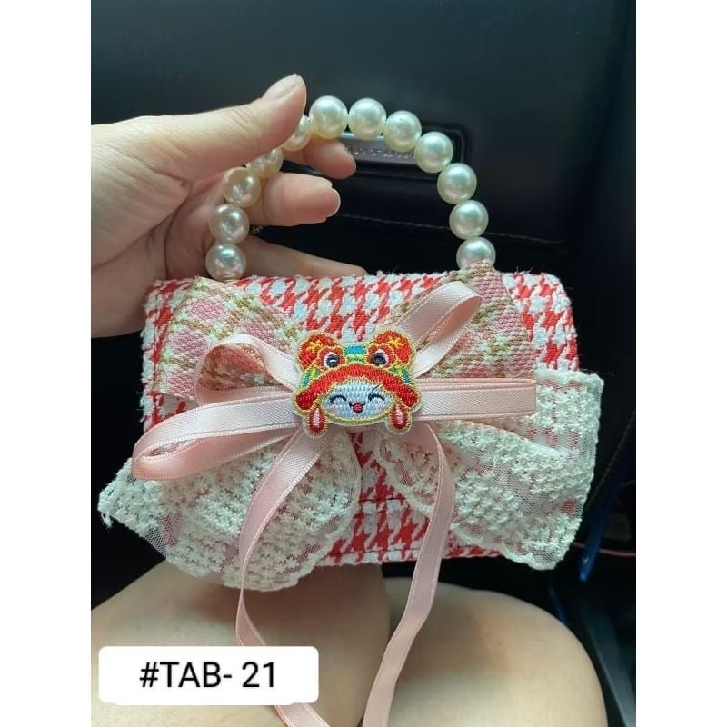 TAS CHEONGSAM "TAS ANAK" WARNA PUTIH IMPORT (#TAB-21)