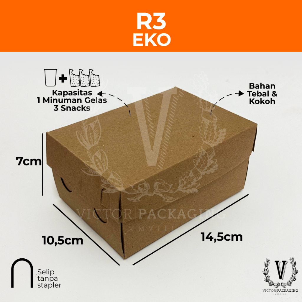 

(VICTOR) Dus R3 / Kardus R3 Kraft / Kardus R3 Renda / Dus R3 Renda / Dus Renda Tebal Kokoh - isi 25