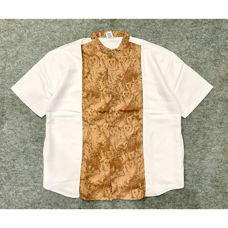 DREAMBIRDS “WHITE OWL SQUAD II” SS KOKO SHIRT (WHITE)-Size XXL PRELOVED