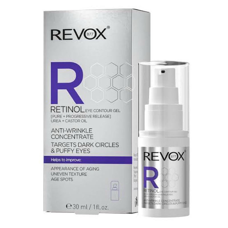 REVOX Retinol Eye Gel 30ml | Eye Serum Mata Panda Wrinkles Fine Lines Anti Aging