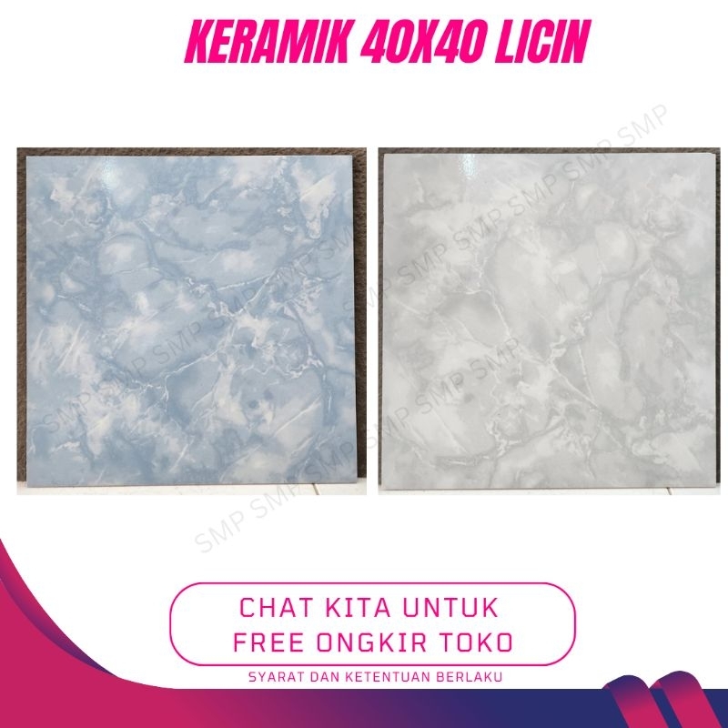 keramik 40x40 arwana grey blue biru abu