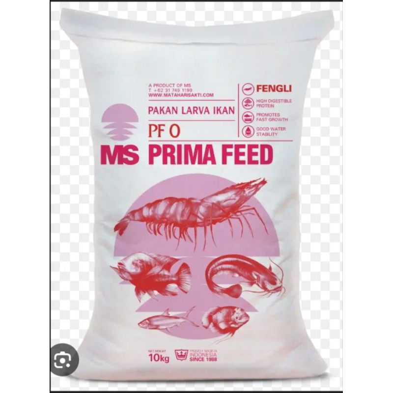 MS Prima Feed PF 0 Fengli 0 repack 1kg pakan larva benih ikan udang burayak