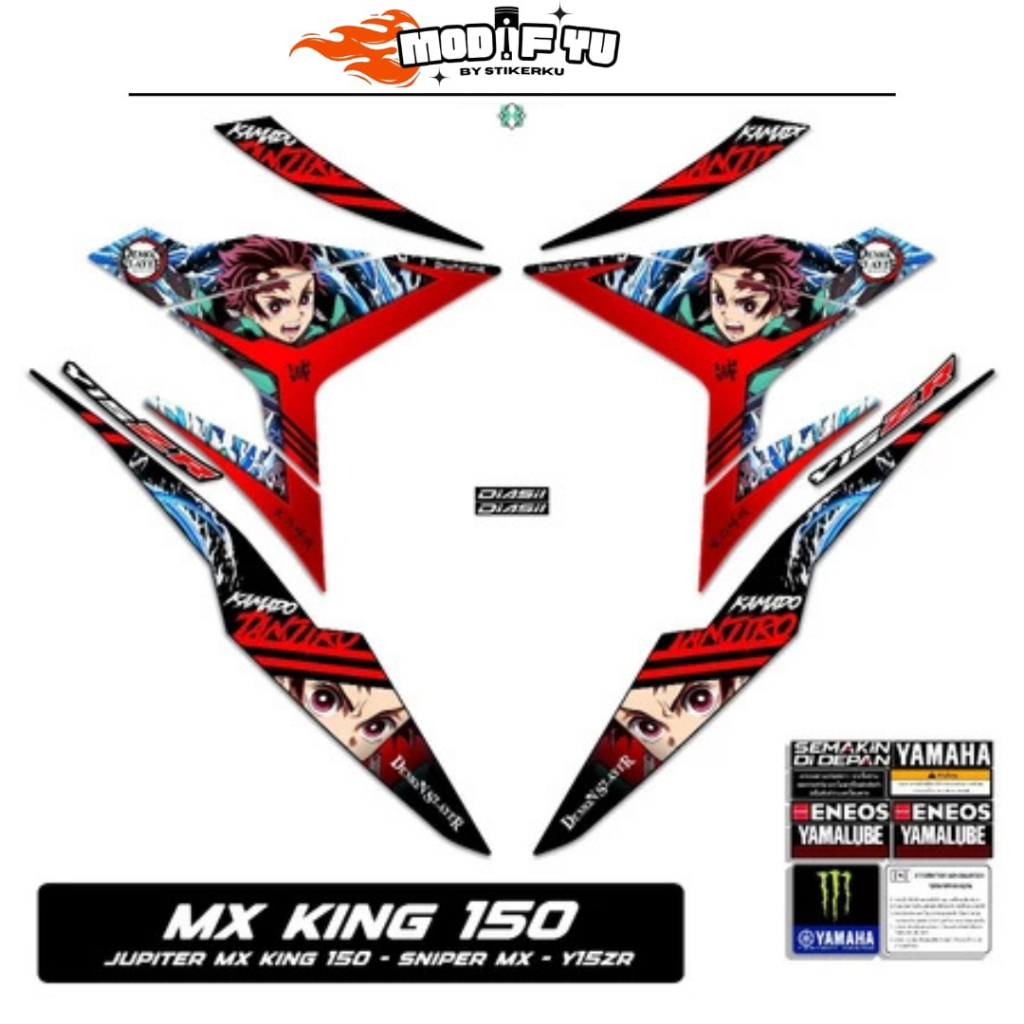 STRIPING MX KING 150 MOTIF Y15ZR ANIME 10 / YAMAHA SNIPER 150 MXi / STICKER MX KING / STIKER MX KING