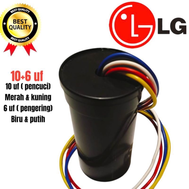 kapasitor mesin cuci LG 2 tabung original