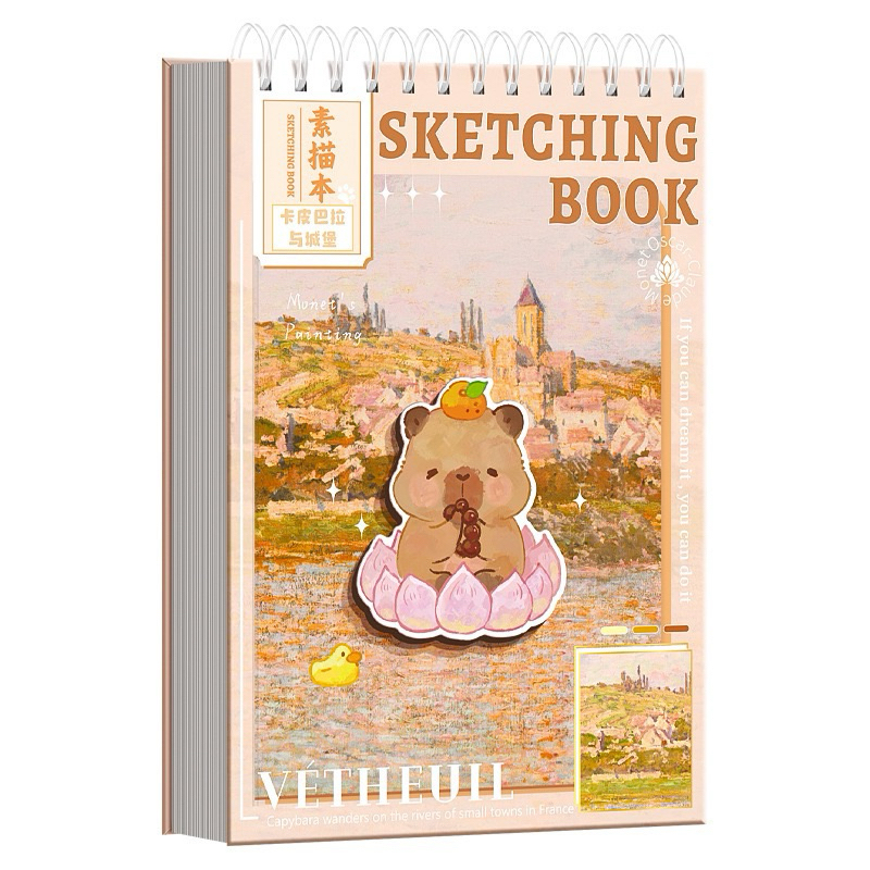 

Purple BK001 Buku Gambar Capibara A4 Buku Sketsa Buku Gambar Sketching Capybara Cute Kertas Premium Tebal