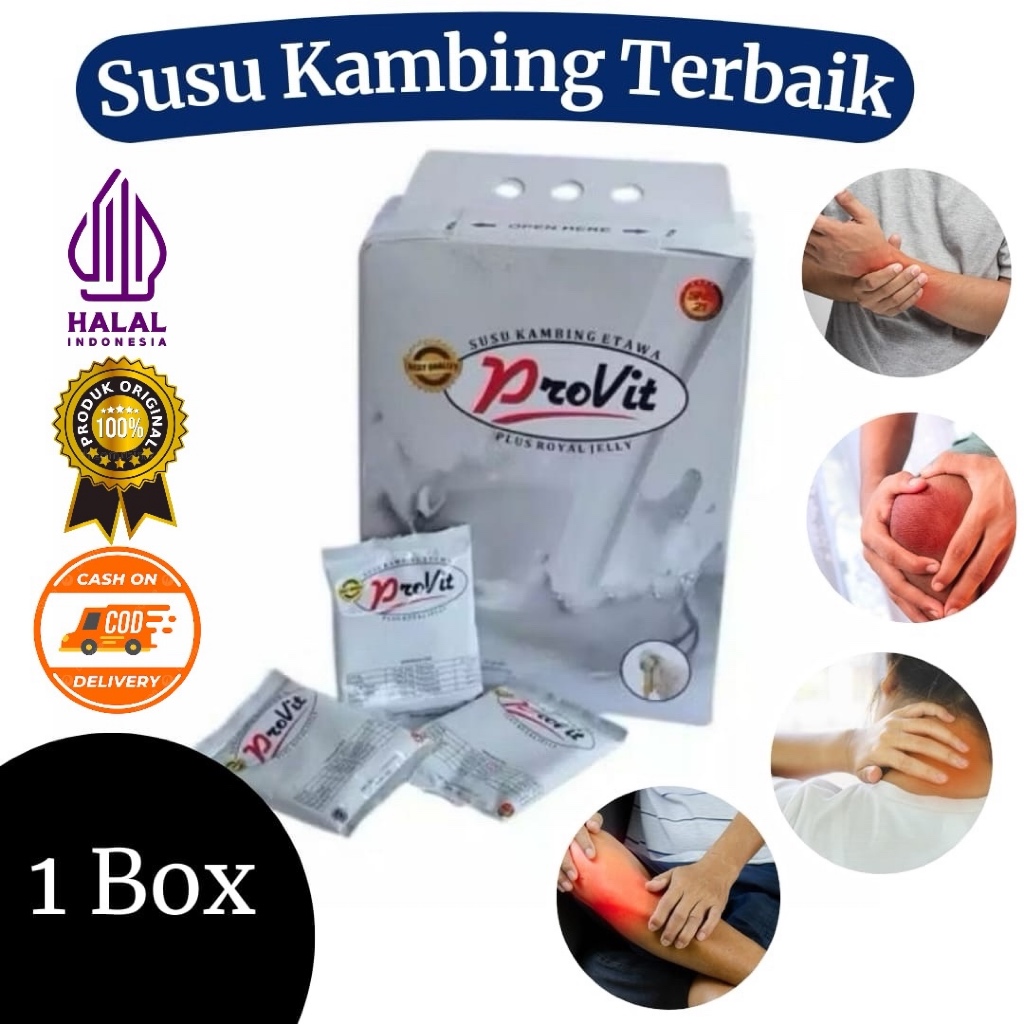 

(COD) 1Box Susu Provit Erje Plus Royal Jelly | Pegal Linu Nyeri Sendi Asma Penambah Berat Badan