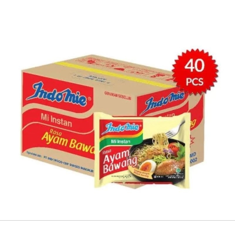 

Indomie Ayam Bawang 1 Dus Isi 40 Pcs