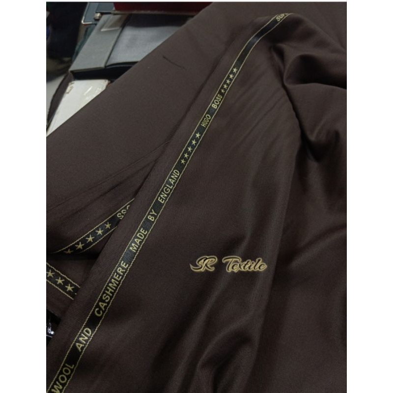 Kain Stelan Celana Jas Kerja Kejaksaan / Kain Semi Wool Super 420's Spesial Coklat Kejaksaan By Hugo