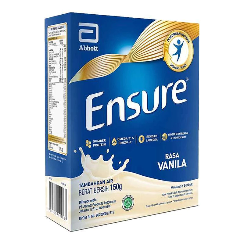 

SUSU ENSURE RASA VANILA 150 GRAM MEMENUHI NUTRISI UNTUK DEWASA