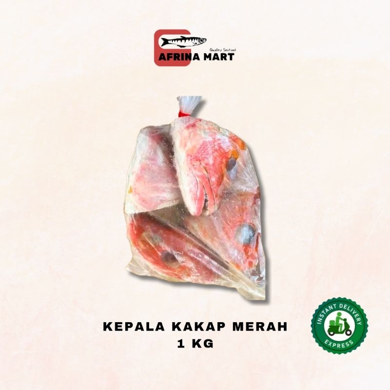 

Kepala Kakap Merah 1 kg Frozen - Kirim Instant Afrina Mart