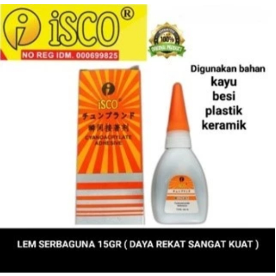 

Isco lem serbaguna 15gr ( daya rekat sangat kuat )