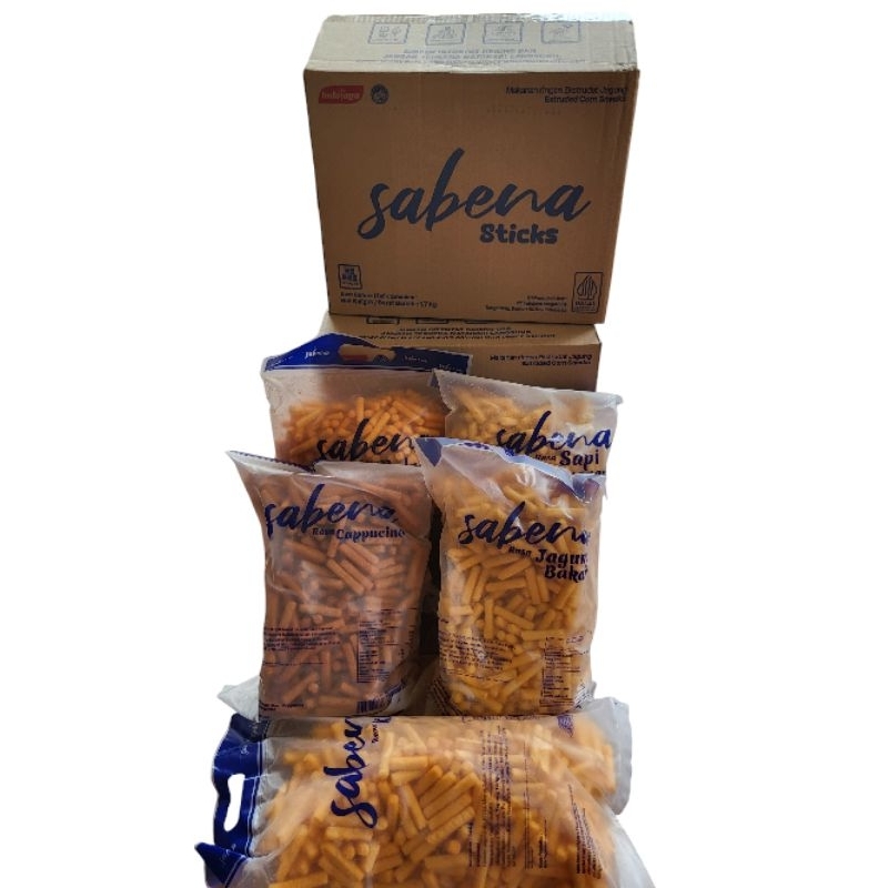 

Sabena ( 1 Dus isi 5 Bungkus) - Stik snack cemilan sabena