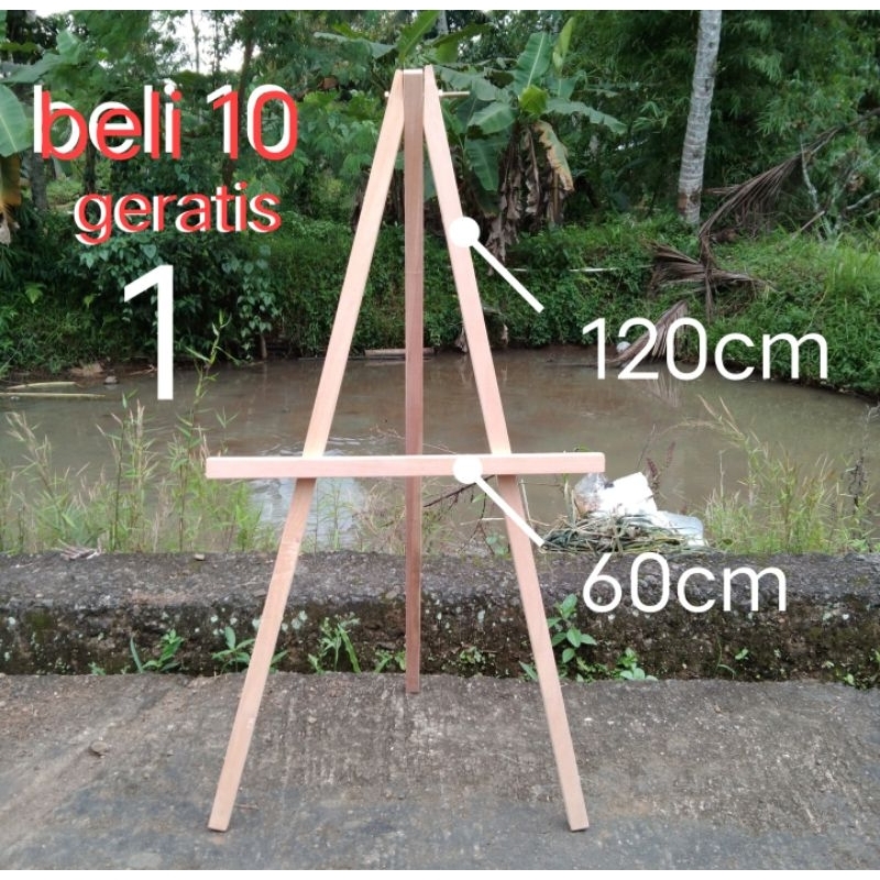 

Tripod Standing Wooden Easel 120x60 cm