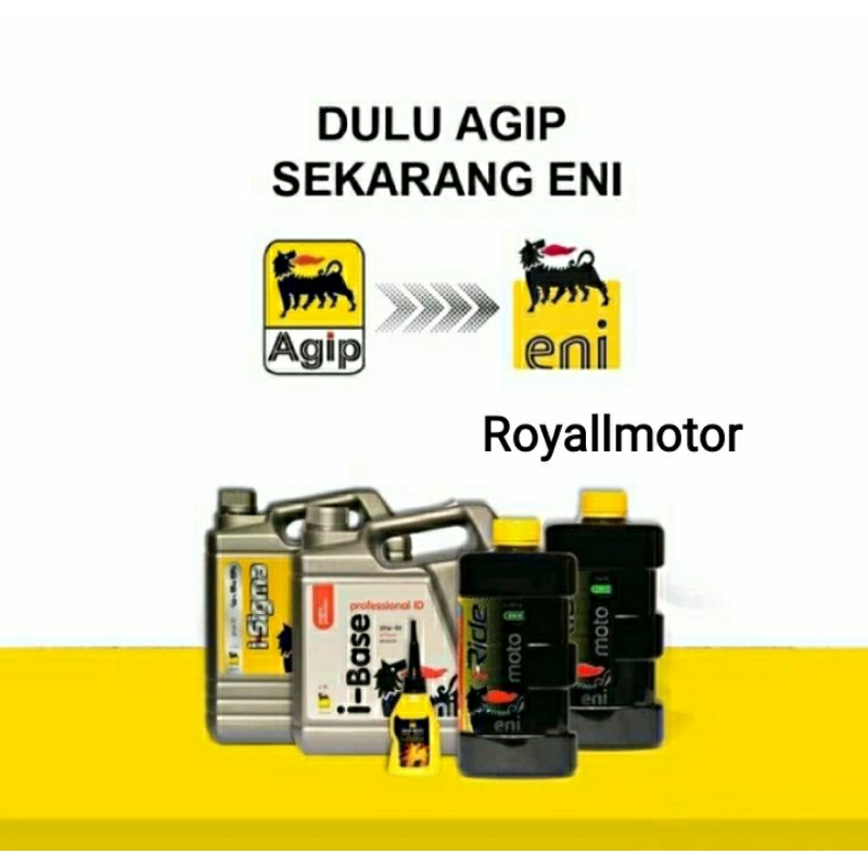OLI MESIN MOBIL BENSIN 20W 50 4 L  10W 40 4 L 5W 30 4 L ORIGINAL Agip