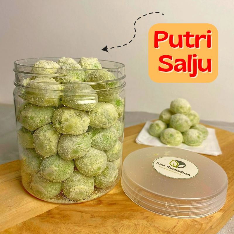 

Kue Kering Putri Salju Pandan Susu Premium Halal dan Enak Toples Isi 300 Gram - Kue Rumahan