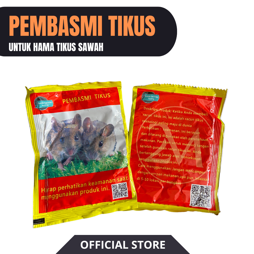 Pembasmi Tikus - Racun Tikus Super Ampuh, Mati Kering Tanpa Bau