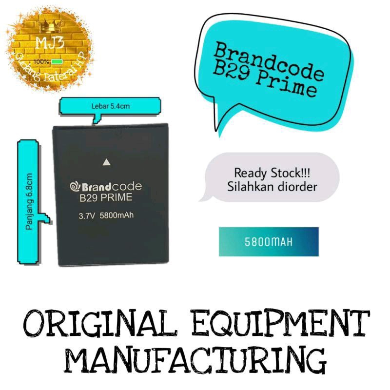 Baterai Battery Batre Original BrandCode B29/B29 Prime