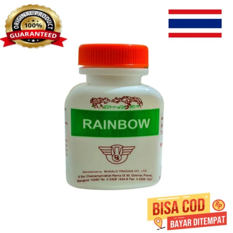 Rainbow Obat Impor Vitamin Ayam Bangkok Original Thailand (isi 100 tablet)