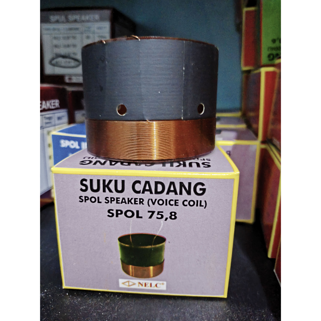 Spull Speaker NELC 75.8 mm - 0.3 mm Single Coil / Spul Spool Voice Coil 75.8 mm 0.3 mm Lilitan Luar