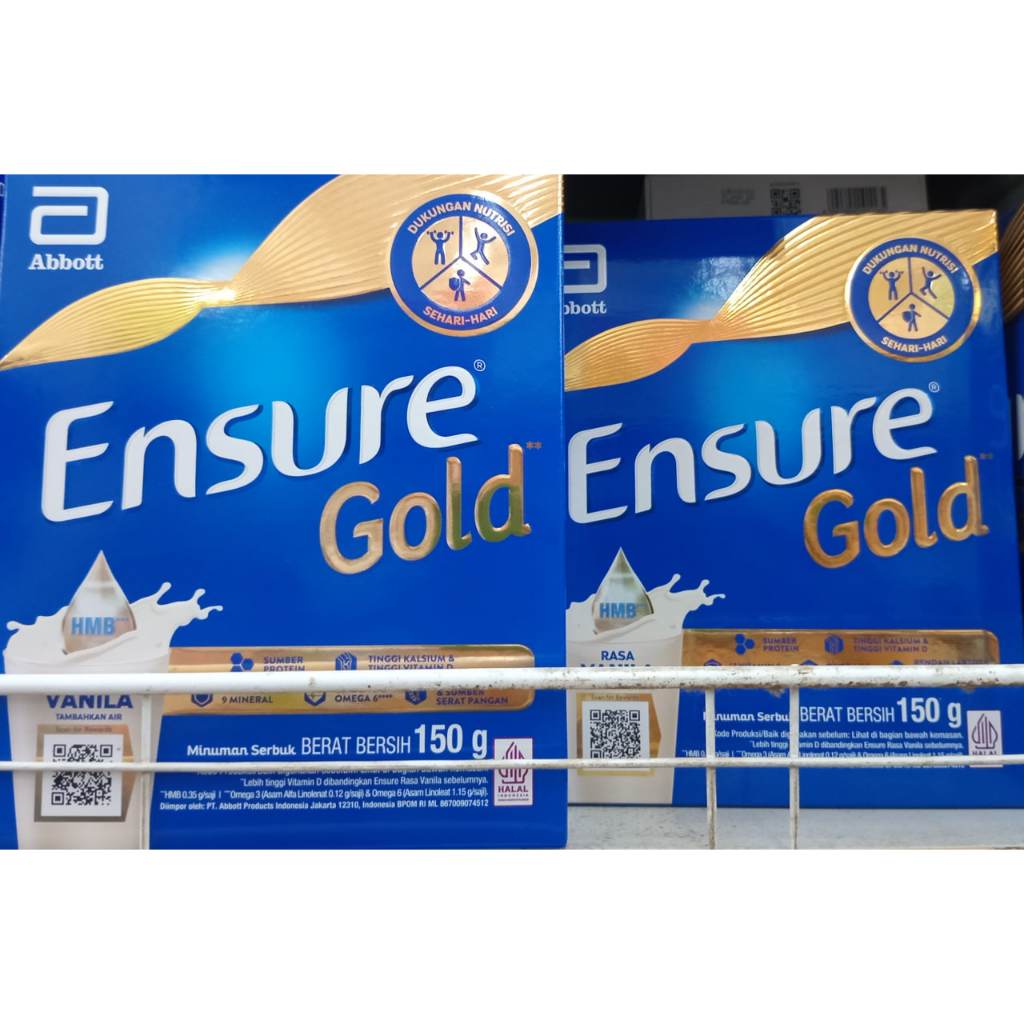 

Ensure Gold Vanila 150gr / Susu Lansia Dewasa Ensure Rasa Vanila