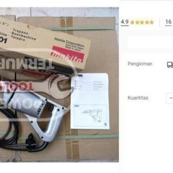 

MESIN BOR BESI 13 mm MAKITA 6301 BOR TANGAN MAKITA LISTRIK MAKASSAR