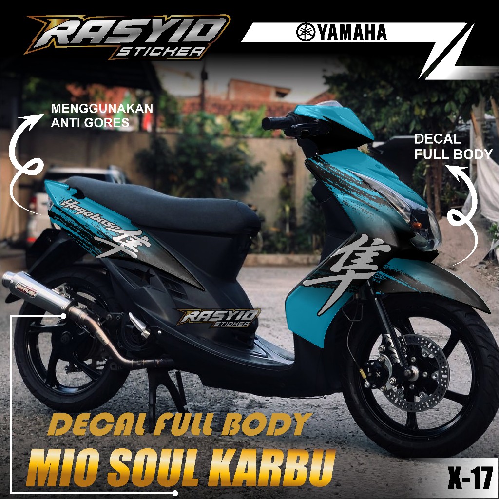 COD Sticker Decal Full Body Motor Yamaha Mio Soul Karbu Tahun 2007 2008 2009 2010 2011 2012 Sticker 
