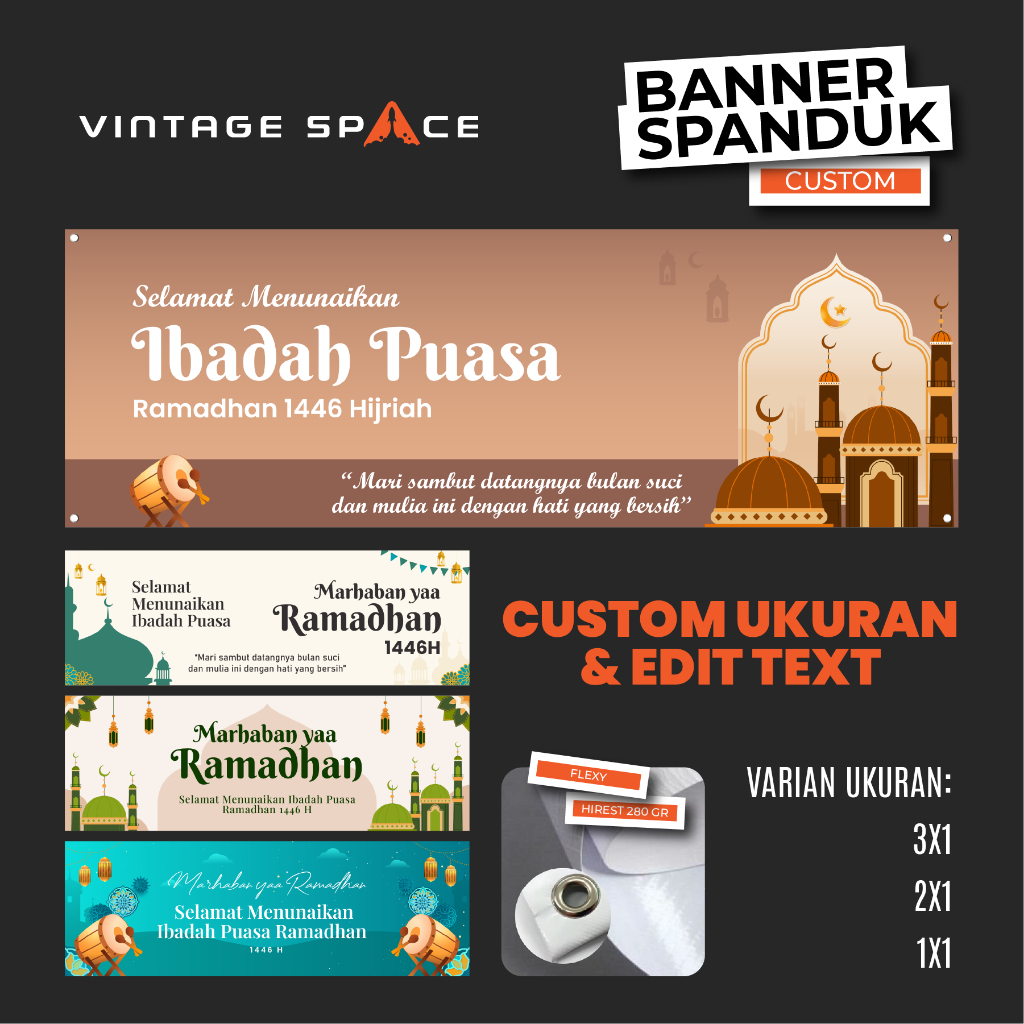 Banner Ramadhan/ Backdrop ramadhan/ Spanduk ramadhan