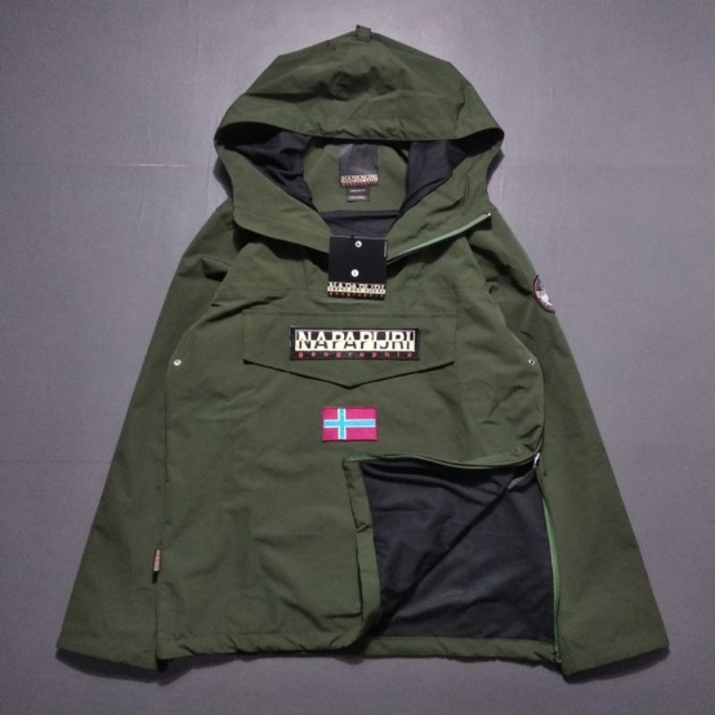 JAKET CAGOULE ANORAK NAPAPIJRI GREEN