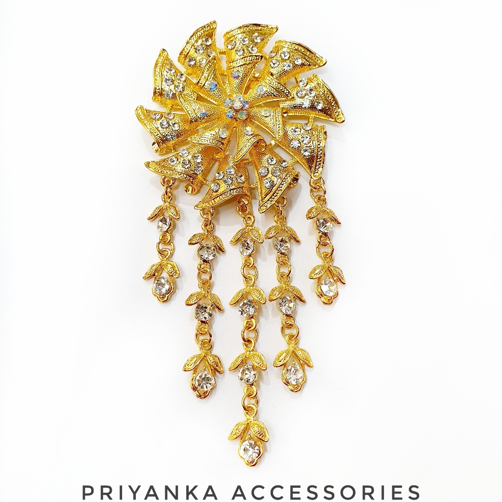 Bros Kebaya Flowie Satuan/Aksesoris kebaya modern / Bros kebaya modern kekinian